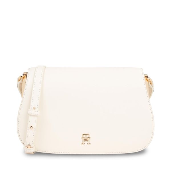 Tommy Hilfiger Дамска чанта Tommy Hilfiger Th Spring Chic Flap Crossover AW0AW15974 Екрю