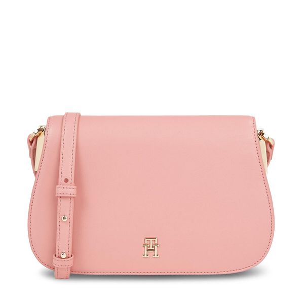 Tommy Hilfiger Дамска чанта Tommy Hilfiger Th Spring Chic Flap Crossover AW0AW15974 Teaberry Blossom TJ5