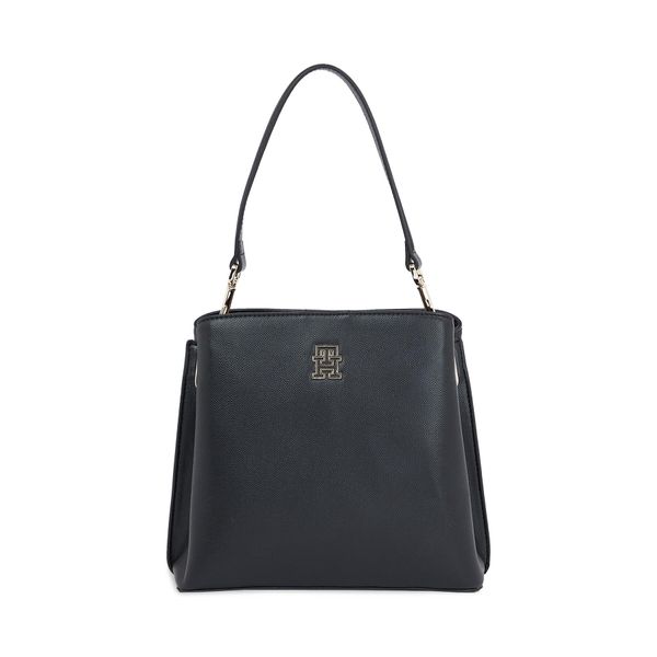 Tommy Hilfiger Дамска чанта Tommy Hilfiger Th Timeless Bucket AW0AW15600 Black BDS
