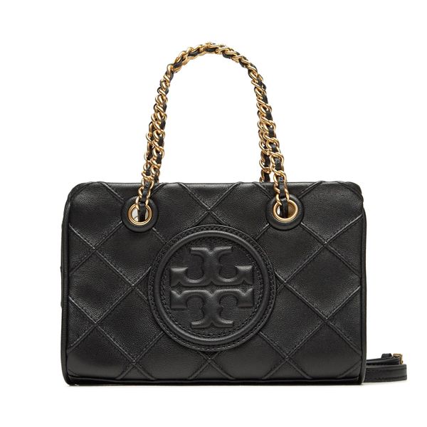 Tory Burch Дамска чанта Tory Burch Fleming Soft Mini Chain Tote 152334 Black 001