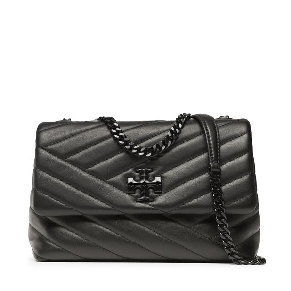 Tory Burch Дамска чанта Tory Burch Kira Chevron Powder 90856 Black/Silver 003