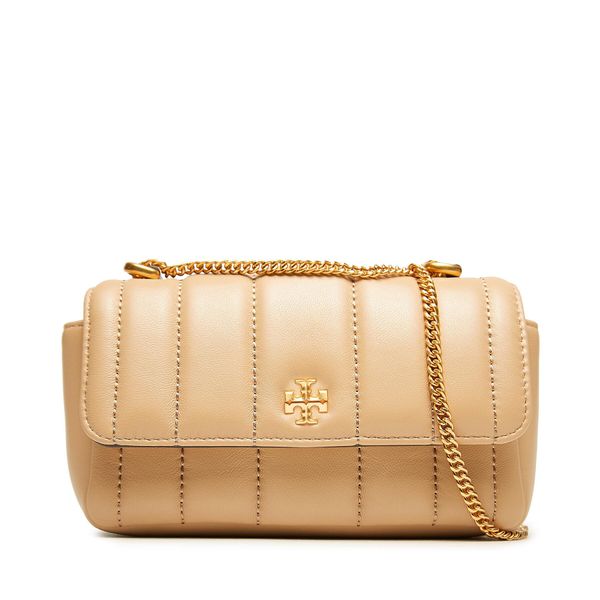 Tory Burch Дамска чанта Tory Burch Kira Mini Flap Bag 142567 Desert Dune
