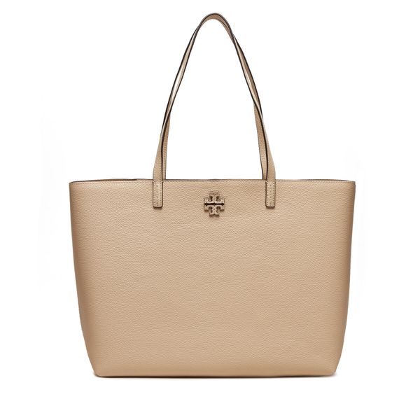 Tory Burch Дамска чанта Tory Burch Mcgraw Tote 152221 Екрю