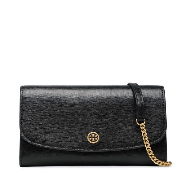 Tory Burch Дамска чанта Tory Burch Robinson Chain Wallet 137152 Black 001