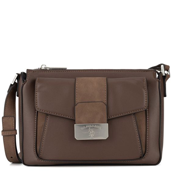 U.S. Polo Assn. Дамска чанта U.S. Polo Assn. BIUXT8424WVP Кафяв