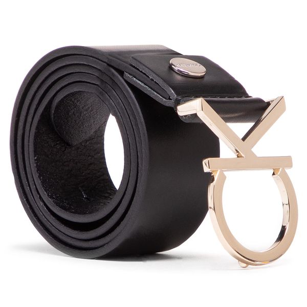 Calvin Klein Дамски колан Calvin Klein Ck Adj.Logo Belt 3.5Cm K60K602141 Черен