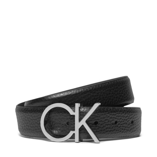 Calvin Klein Дамски колан Calvin Klein Ck Logo Belt 3.0 Pebble K60K611903 Черен