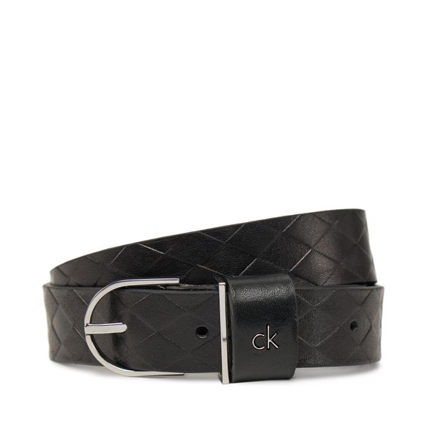 Calvin Klein Дамски колан Calvin Klein Ck Metal Round Buckle 2.5_Braid K60K613152 Черен