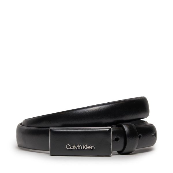 Calvin Klein Дамски колан Calvin Klein Ck Must Covered Buckle Belt 2.0 K60K611997 Черен