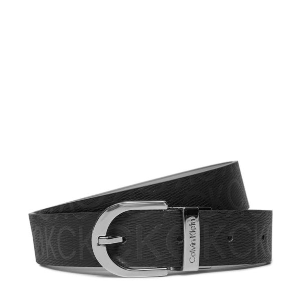 Calvin Klein Дамски колан Calvin Klein Ck Reversible Belt 3.0 Epi Mono K60K609981 Черен