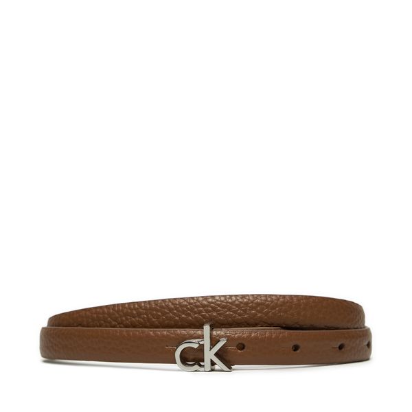 Calvin Klein Дамски колан Calvin Klein Ck Thin Belt 1.5cm Pebble K60K612858 Кафяв