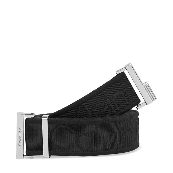 Calvin Klein Дамски колан Calvin Klein Gracie Logo Jacquard Belt 3.0 K60K611922 Ck Black