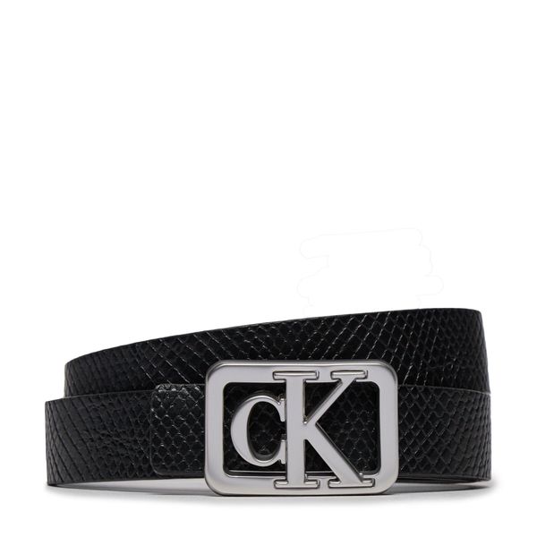Calvin Klein Jeans Дамски колан Calvin Klein Jeans Mono Plaque Rev Lthr Belt 25Mm K60K611487 Черен
