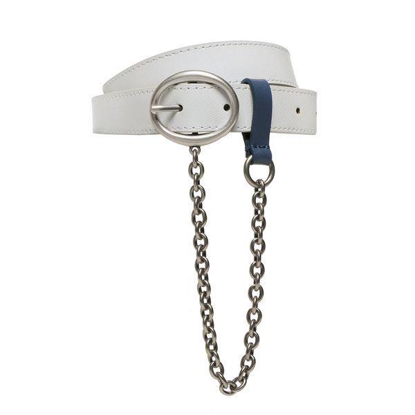Calvin Klein Jeans Дамски колан Calvin Klein Jeans Round Classic Chain 25Mm K60K610360 Бял
