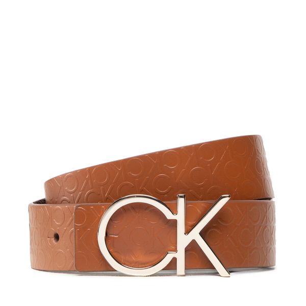 Calvin Klein Дамски колан Calvin Klein Re-Lock Ck Rev Belt 30mm K60K610156 Кафяв