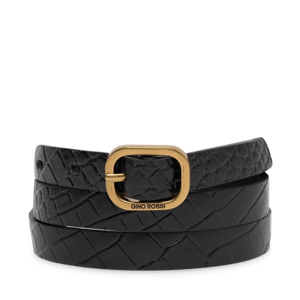 Gino Rossi Дамски колан Gino Rossi BLYL23006 Черен