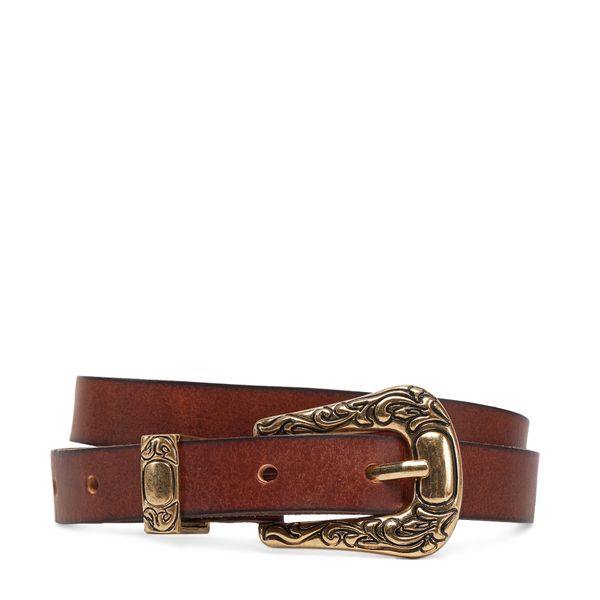 ONLY Дамски колан ONLY Onlty Slim Leather Wester Jeans Belt Acc 15338269 Кафяв