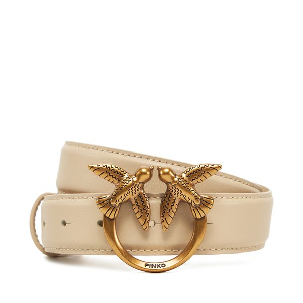 PINKO Дамски колан PINKO LOVE BERRY H3 100125 A0F1 Бежов