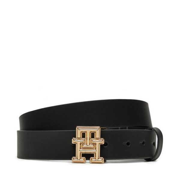 Tommy Hilfiger Дамски колан Tommy Hilfiger Th Monogram 3.0 AW0AW17281 Черен