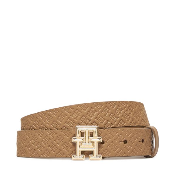 Tommy Hilfiger Дамски колан Tommy Hilfiger Th Monogram 3.0 Mono AW0AW17354 Кафяв