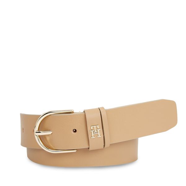 Tommy Hilfiger Дамски колан Tommy Hilfiger Th Timeless 3.5 AW0AW15387 Бежов