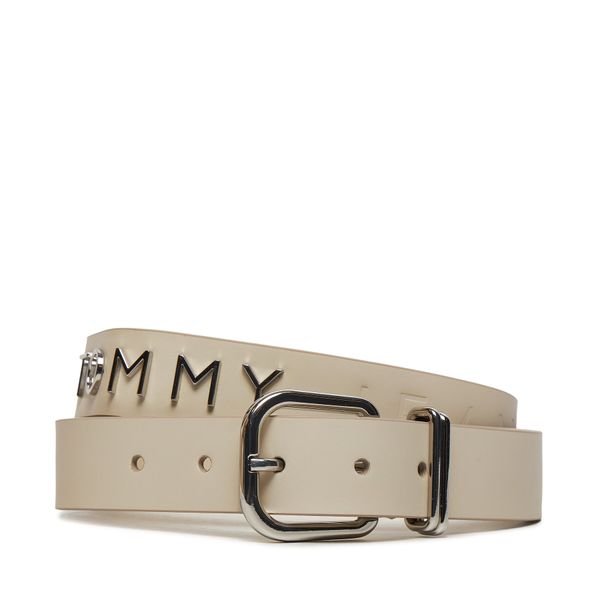 Tommy Jeans Дамски колан Tommy Jeans Tjw Bold Leather 3.0 AW0AW16255 Екрю