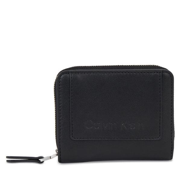 Calvin Klein Дамски портфейл Calvin Klein Ck Set Zip Around W/Flap Md K60K611099 Ck Black BAX