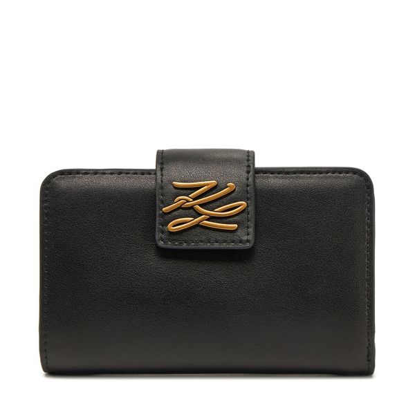 KARL LAGERFELD Дамски портфейл KARL LAGERFELD A1W32057 Черен