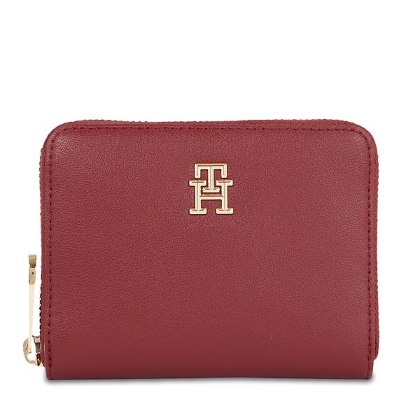 Tommy Hilfiger Дамски портфейл Tommy Hilfiger Poppy Plus Med Za AW0AW15259 Rouge XJS