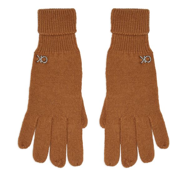 Calvin Klein Дамски ръкавици Calvin Klein Chunky K60K612618 Кафяв