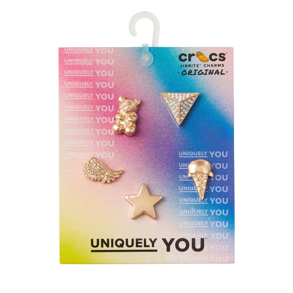 Crocs Декорация за обувки Crocs Gold Icons 5 Pack 10011118 Цветен