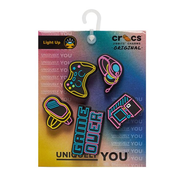 Crocs Декорация за обувки Crocs Jibbitz Lights Up Neon Gamer 5 Pack 10012094 Цветен