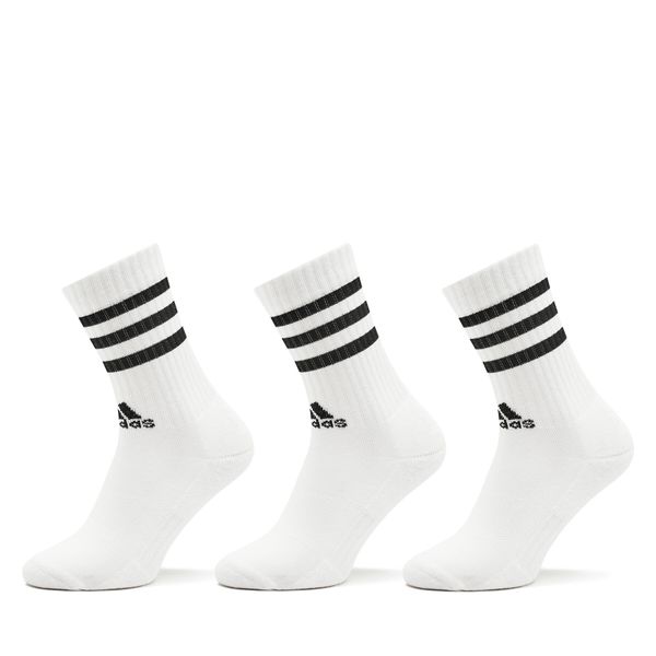 adidas Дълги чорапи unisex adidas 3-Stripes Cushioned Crew Socks 3 Pairs HT3458 Бял