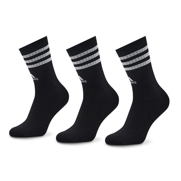 adidas Дълги чорапи unisex adidas 3-Stripes Cushioned Crew Socks 3 Pairs IC1321 Черен