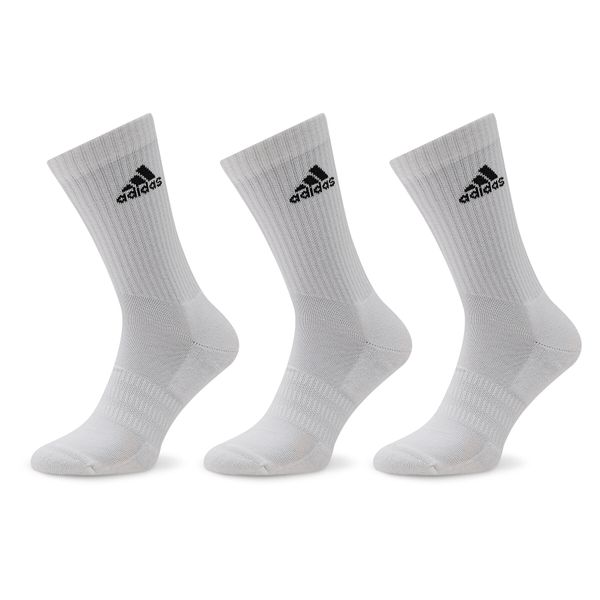 adidas Дълги чорапи unisex adidas Cushioned Crew Socks 3 Pairs HT3446 White/Black