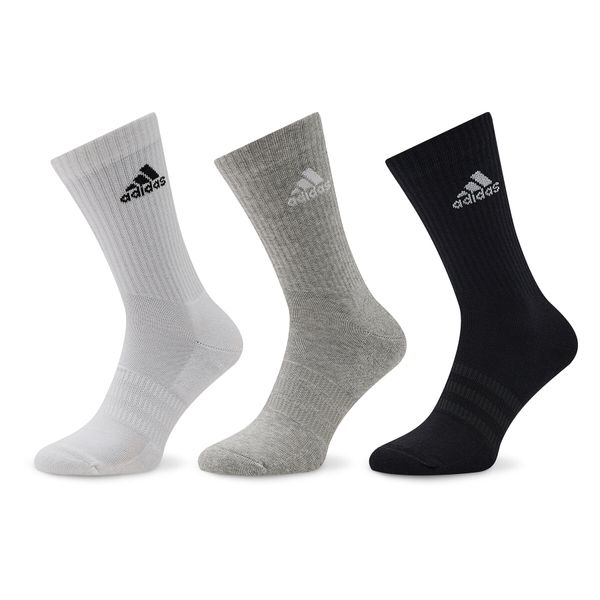 adidas Дълги чорапи unisex adidas Cushioned Crew Socks 3 Pairs IC1311 Сив