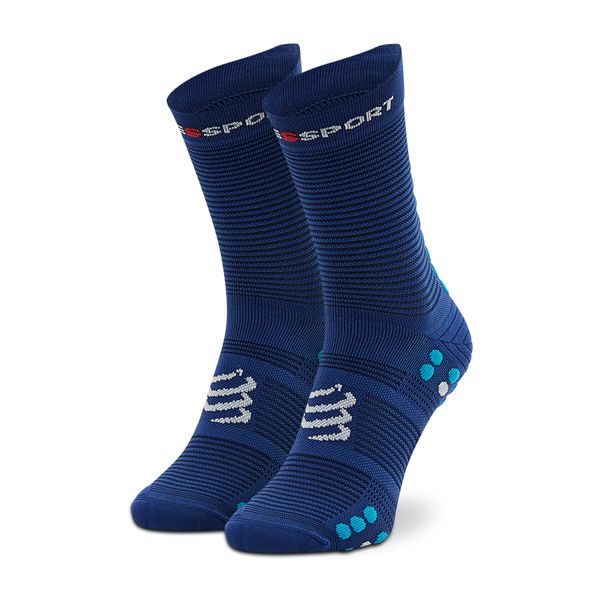 Compressport Дълги чорапи unisex Compressport Pro Racing Socks V4.0 Run High XU00046B_533 Тъмносин