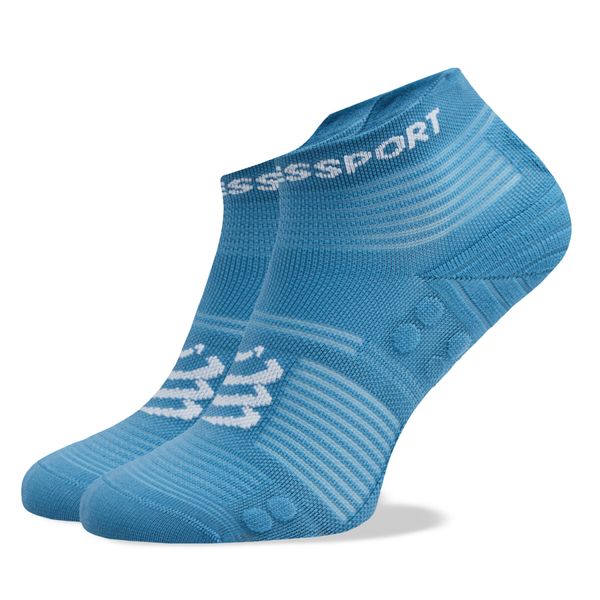Compressport Дълги чорапи unisex Compressport Pro Racing V4.0 Run Low XU00047B Niagara Blue/White