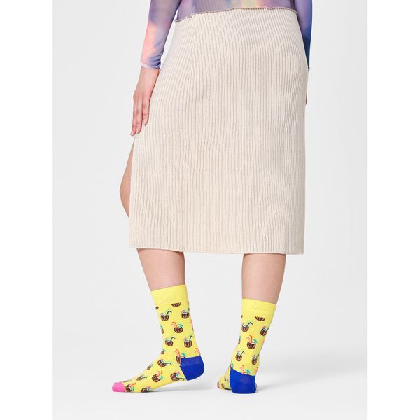 Happy Socks Дълги чорапи unisex Happy Socks CNC01-2200 Жълт