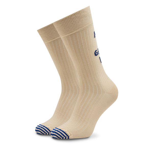 Happy Socks Дълги чорапи unisex Happy Socks SOU01-1700 Бежов