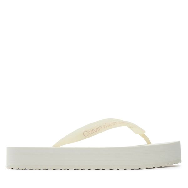Calvin Klein Jeans Джапанки Calvin Klein Jeans Beach Sandal Flatform YW0YW01620 Екрю