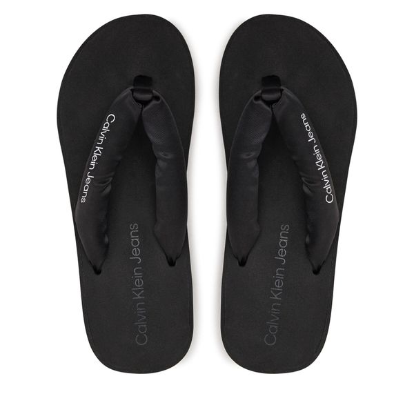 Calvin Klein Jeans Джапанки Calvin Klein Jeans Beach Wedge Sandal Padded Ny YW0YW01397 Черен