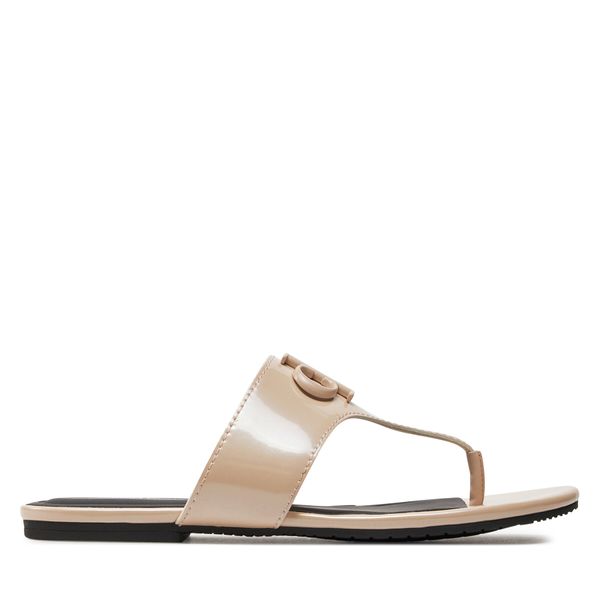 Calvin Klein Jeans Джапанки Calvin Klein Jeans Flat Sandal Slide Toepost Mg Met YW0YW01342 Розов
