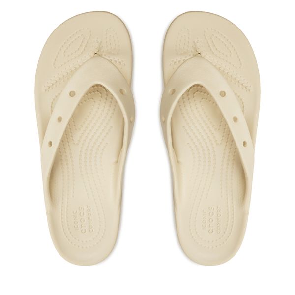 Crocs Джапанки Crocs Classic Platform Flip W 207714 Бежов