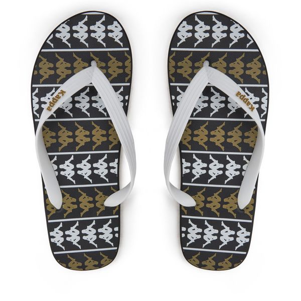 Kappa Джапанки Kappa 371D2UW White - Black - Green Military Цветен