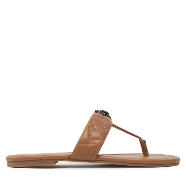 Kurt Geiger Джапанки Kurt Geiger Kensington T-Bar Sandal 8651448109 Кафяв