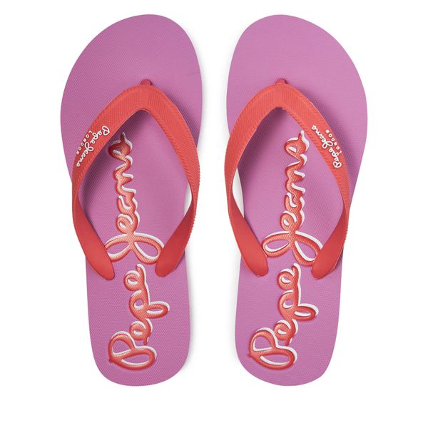 Pepe Jeans Джапанки Pepe Jeans Bay Beach Brand W PLS70157 Червен