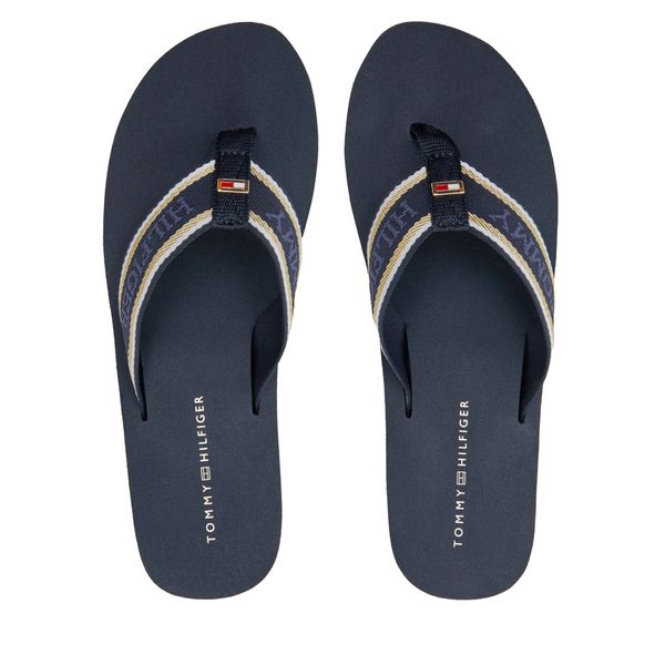 Tommy Hilfiger Джапанки Tommy Hilfiger Im Platform Beach Sandal FW0FW08236 Тъмносин