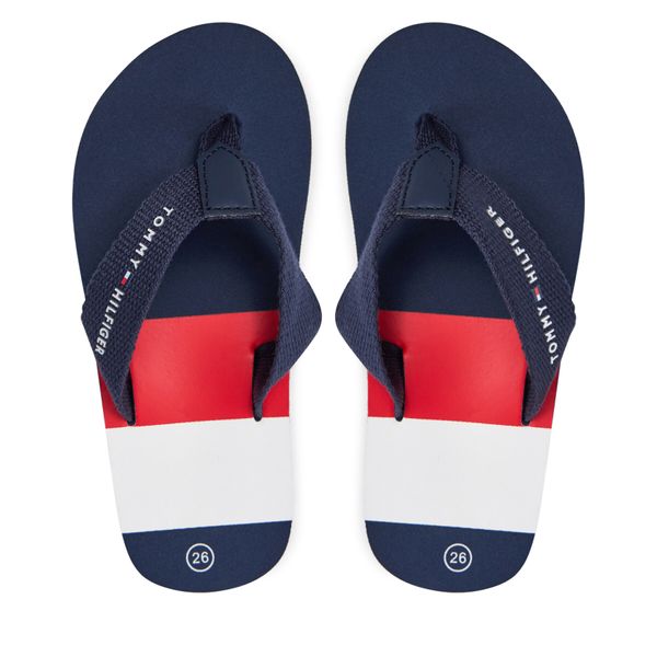 Tommy Hilfiger Джапанки Tommy Hilfiger T3B8-33446-0058 M Тъмносин