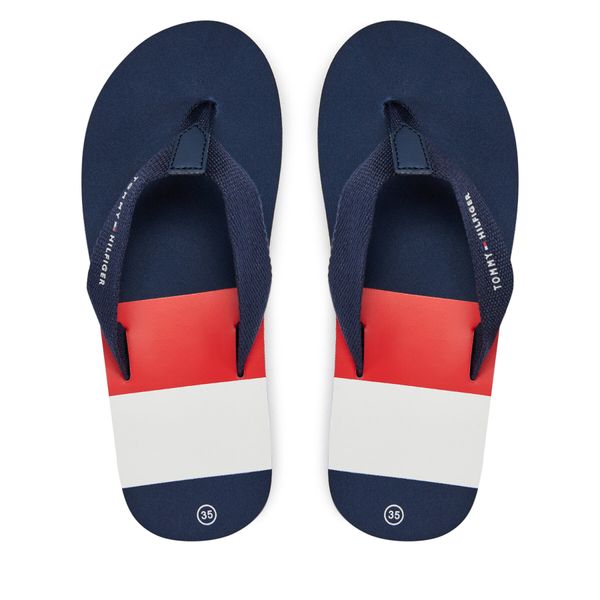 Tommy Hilfiger Джапанки Tommy Hilfiger T3B8-33446-0058 S Тъмносин